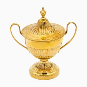 Fluted Gold-Plated Silver Candy Box