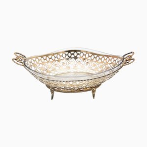 Fruit Bowl with Cut-Out Silver Structure