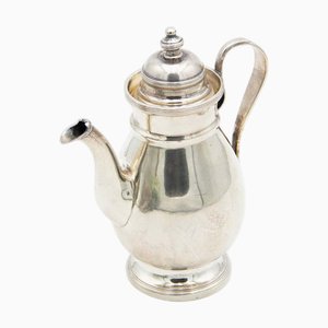 Plain Silver Kettle with Fixed Handle
