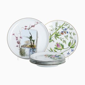 Plates in Porcelain, Set of 6