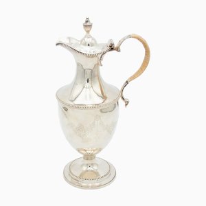 Silver Wine Jug with Pearly Trim