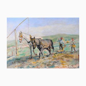 Narciso Morais, Pferd, Öl auf Platex