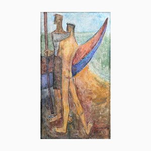 Eduardo Luíz Fernandes Gomes, Fresco, 1950s, Painting