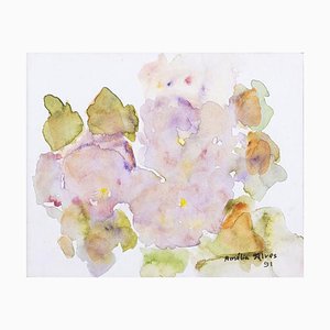 Amelia Alves, Komposition, Aquarell, 1990er