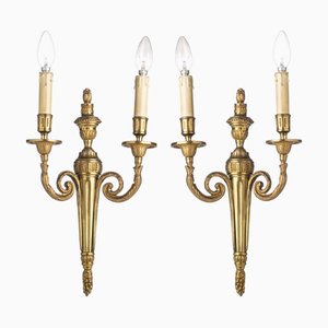 Two-Light Wall Lights, Set of 2