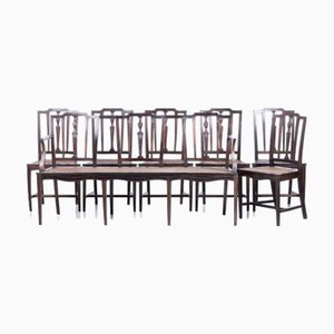 Chairs and Sofa in Rosewood, Set of 6