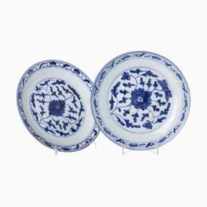 Teller aus Porzellan, 2er Set