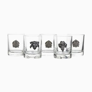 Portugiesische Kristallgläser, 5 . Set