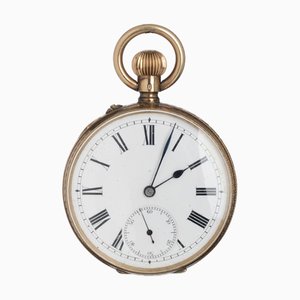 Montre de poche suisse dans un boîtier en or 14 carats