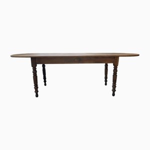 Table de Ferme Ovale en Pin, 1950s