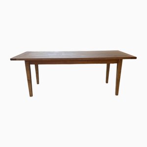 Pine and Oak Farmhouse Table, 1950s