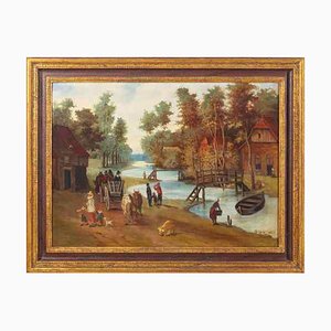 European School Artist, Bruchel, Oil on Canvas, Framed