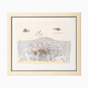 Gustavo Bastos, Composition, Mixed Media on Paper