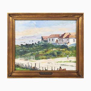 Jose Ribeiro, Küstenlandschaft, Öl auf Holzlaminat