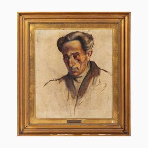 Columbano Bordalo Pinheiro, Self-Portrait, Oil on Canvas, Framed