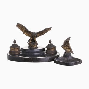 Desk Inkpot and Ashtray, Set of 2