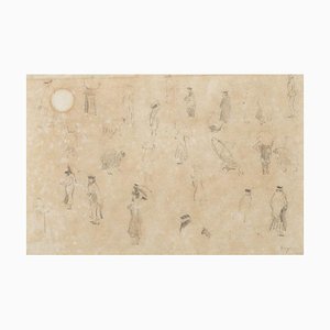 After Antonio Carneiro, Composition, Pencil Drawing on Paper