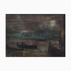 Pedro Olaio, Landscape, Oil on Panel
