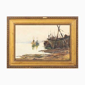 Jose Campas, Marinha, Öl auf Holz, gerahmt