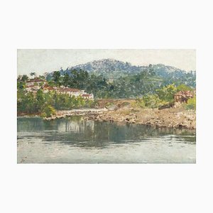 John Vaz, Barca Bridge, Oil on Canvas