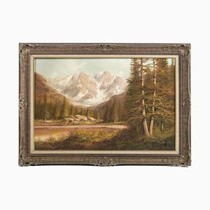 Rosa Dori, Landschaft, Öl auf Leinwand