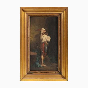 Frederic Arthur Bridgman, Männliche Figur, Öl auf Holz, Gerahmt