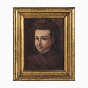 European School Artist, Portrait of a Girl, Oil on Canvas, Framed