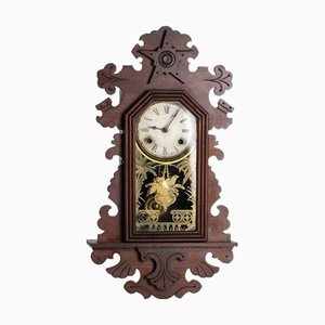 Wall Clock in Walnut