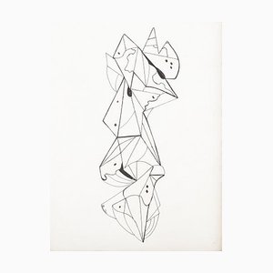 Benedita Serrano, Composition, Mixed Media on Paper