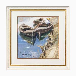 Eustaquio Segrelles, Reflets, Huile sur Toile