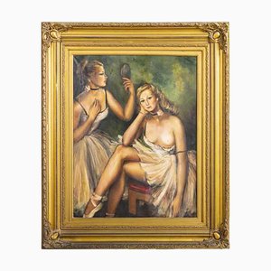 European School Artist, The Dancers, Öl auf Leinwand, gerahmt
