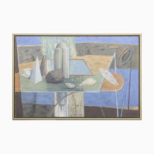 Mario Americo, Composition, Huile sur Toile
