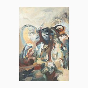 Ricardo Angelico, Composition, Oil on Wood
