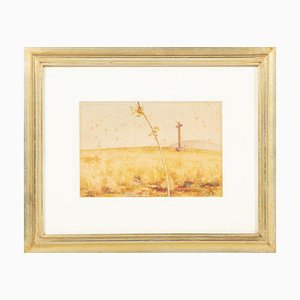 Caesar Abbott, Landschaft, Aquarell