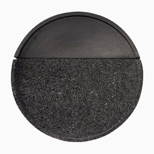 Lava Volcanic Rock Round Tray by Caterina Moretti & Ana Saldaña for PECA