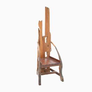 Französischer Skulpturaler Stuhl, 1940er