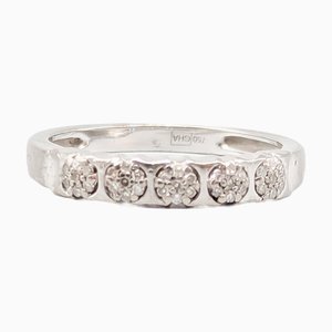 Ring aus 18 Karat Weißgold mit Diamanten