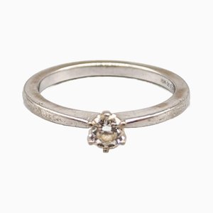 Solitärring mit Diamant