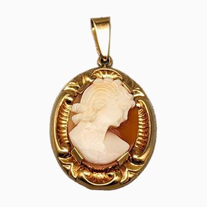 Colgante Cameo de oro de 18 kt