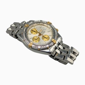 Armbanduhr aus 18 Karat Gold mit Kreuzaufzug und Diamanten von Breitling