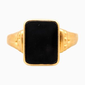 Signet Ring with Black Onyx