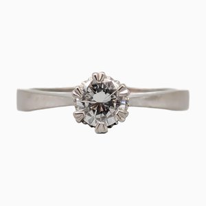 Solitärring aus 18 Karat Gold mit Diamant