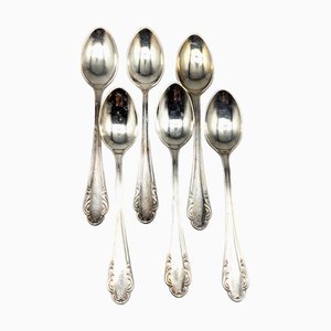 Moccasin Spoons in Silver from Haga, Set of 6