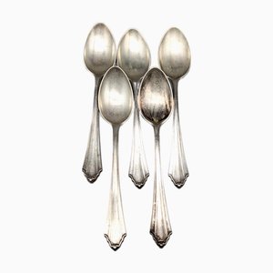 Dessertlöffel in Silber, 5 . Set