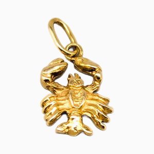 14 Karat Gold Krebs Anhänger