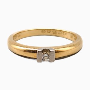18 Karat Gold and Diamond Ring