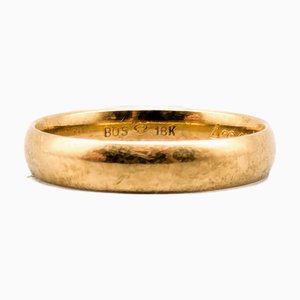 Glatter Schalins Ring aus 18 Karat Gold