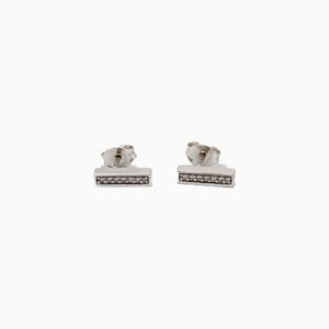 Diamond Earrings in White Gold, Set of 2