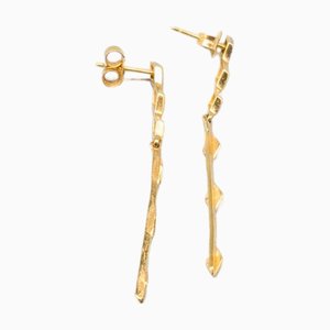 Earrings in Multicolored Gold, Set of 2