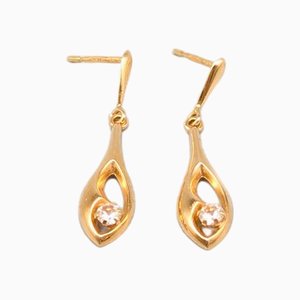 Earrings in Gold with Spinels, Set of 2